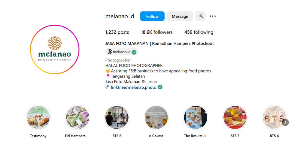 Instagram food photography @melanao.id