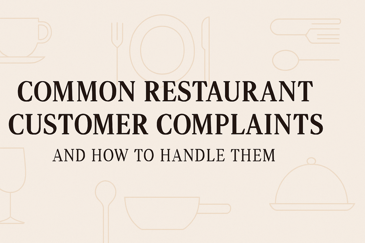 Restaurant customer complaints