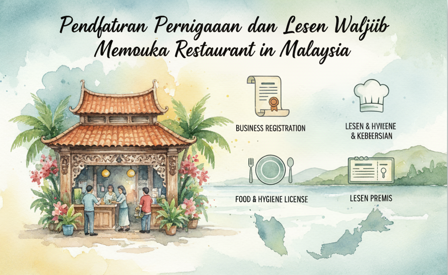 Pendaftaran Perniagaan dan Lesen Wajib Untuk Membuka Restoran di Malaysia