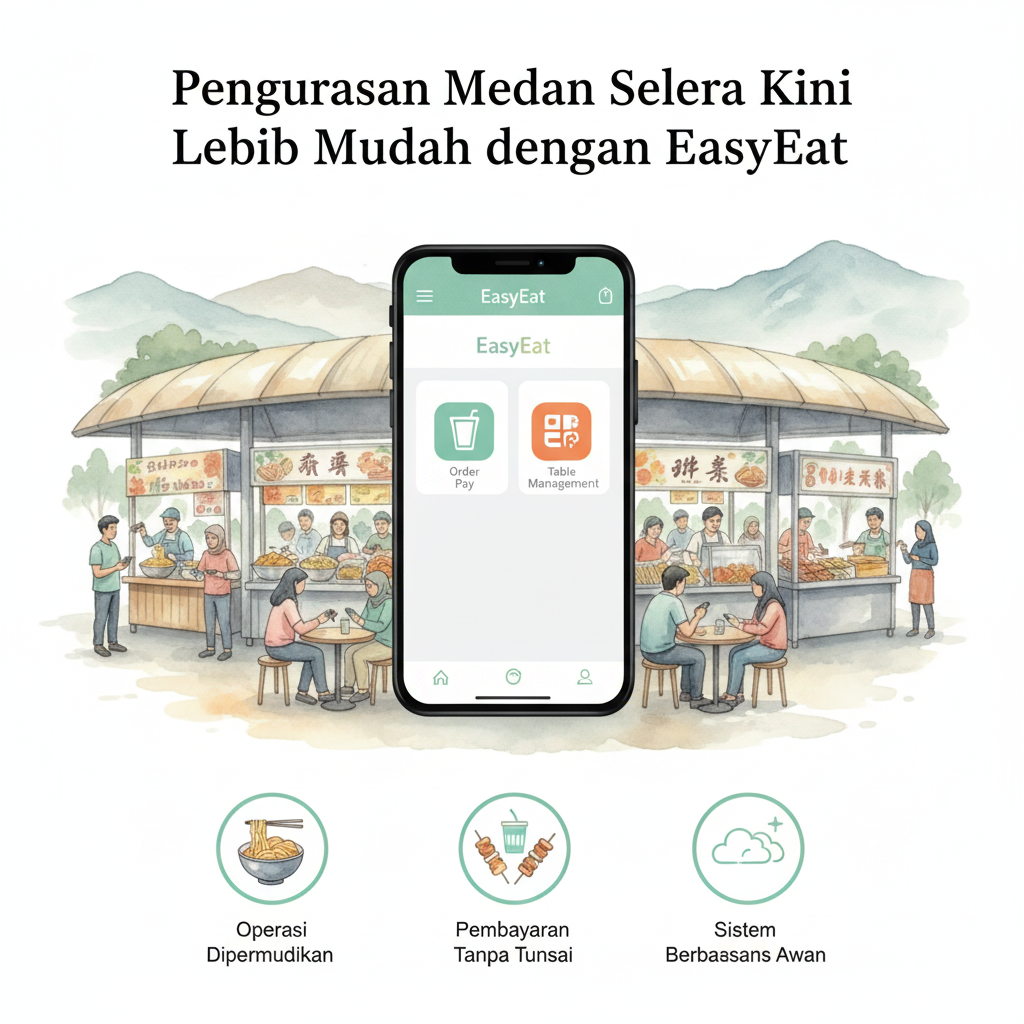 Pengurusan Medan Selera Kini Lebih Mudah dengan EasyEat